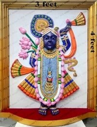 Fiberglass Shreenathji Color Wall Mural - Finishing: Polishing