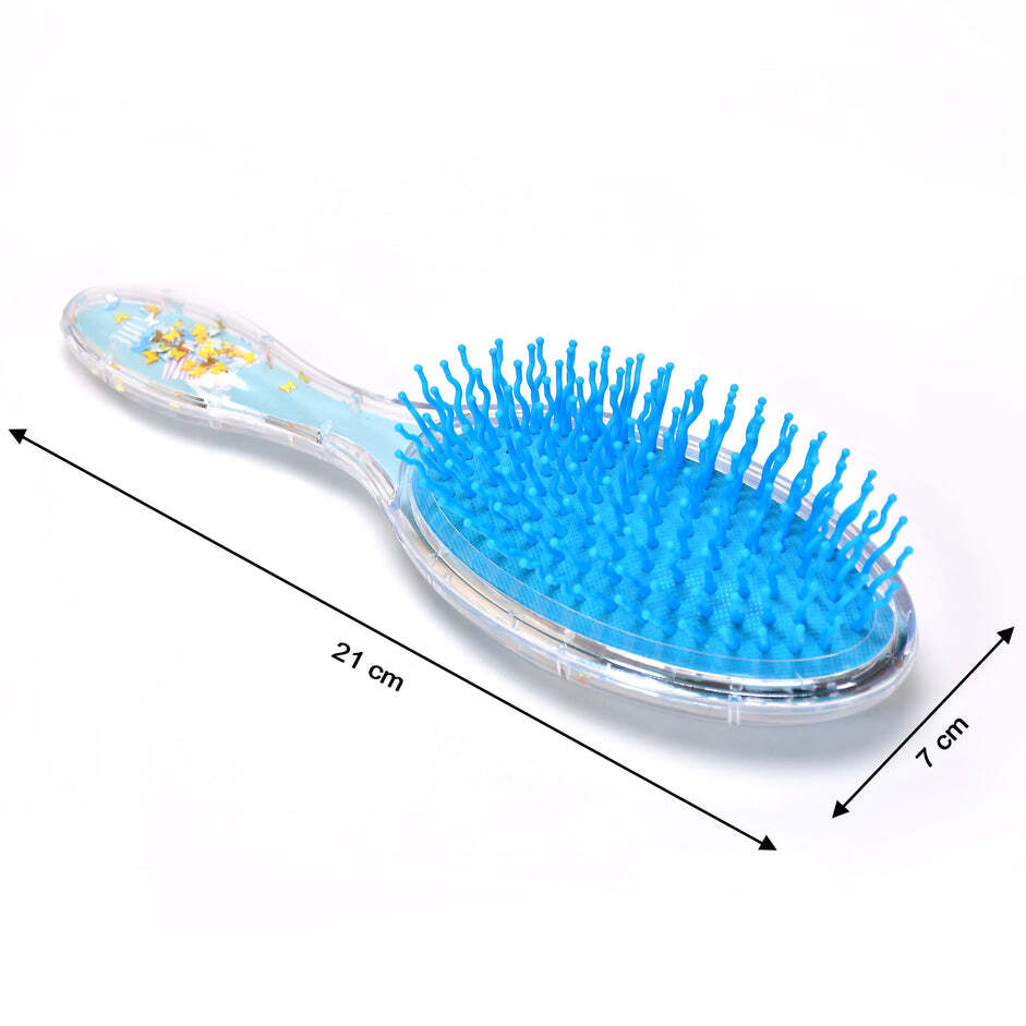 HAIR BRUSH FOR KIDS DETANGLING ANTI-STATIC SOFT MASSAGE FOR BRAIDS CURLY STRAIGHT LONG OR SHORT WET OR DRY HAIR (6472)
