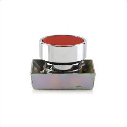 Silver N Red Plastic Flush Push Buttons