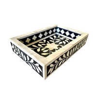 Black Bone Inlay Tray