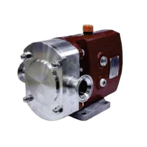 Red And Silver Heavy Duty Lobe Pump