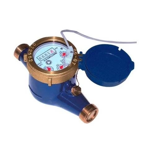 Blue Brass Water Meter