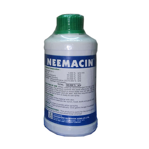 500 Ml10000 Ppm Neemacin Insecticide Application: Agriculture