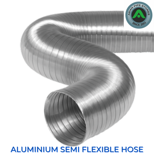 Aluminium Semi Flexible Hose - Color: Silver