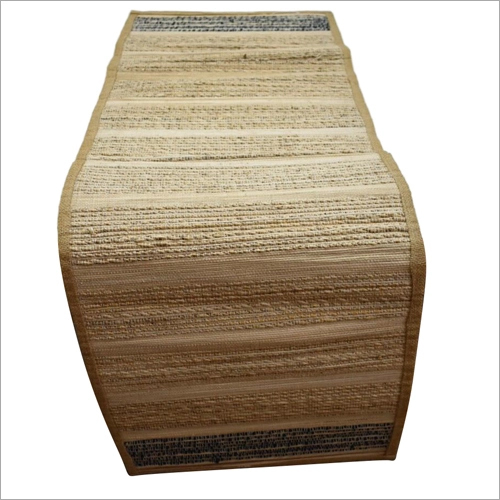 Floor Bamboo Mat - Handmade Rectangular Brown Color Simple Design | Hand Washable Modern Anti-Slip Feature Bamboo Material