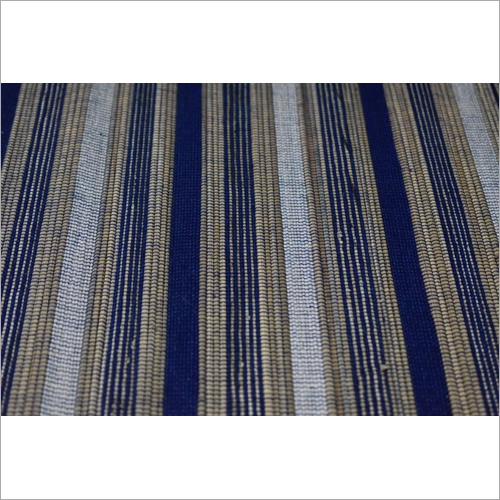 Natural Bamboo Mat - Rectangular Washable Antique Striped Design, Multicolor Bamboo Fiber | Machine Cleanable for Home Use