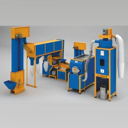 500Kg Hour Fully Stoneless Flour Mill - Color: Blue