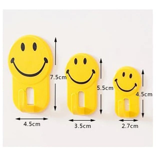 SMILEY HOOK 3PCS