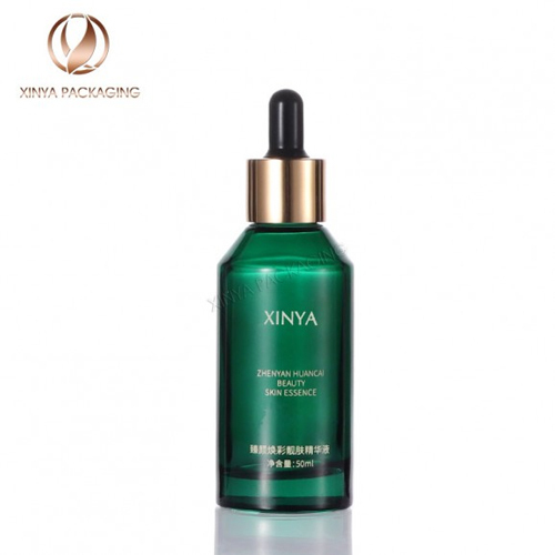 30-50-100ml green clear transparent frosted matte dropper glass bottle foundation serum eseential oil skincare makeup beauty cosmetic packaging