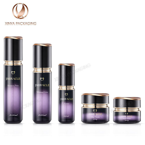 30g-50g-40ml-100ml-120ml clear Glass Bottle Set cream jar foundation lotion toner sunscreen cosmetic packaging skincare