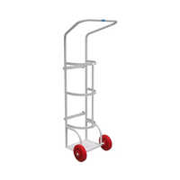 Hospital Oxygen Cylinder Trolley Design: With Rails
