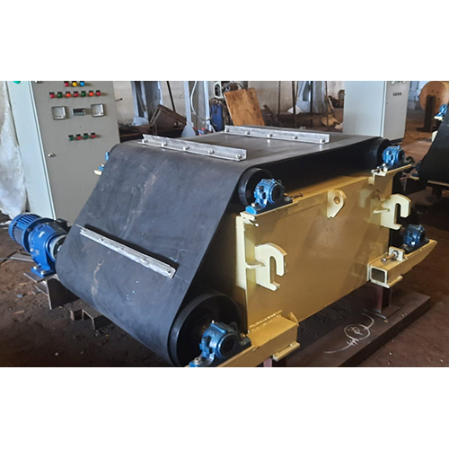 Air Cooled Overband Electromagnetic Magnetic Separator - Application: Sugar Plant