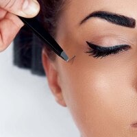 HANDMADE SLANT TWEEZER EXCLUSIVE FOR EYEBROWS FACIAL HAIR INGROWN HAIR REMOVAL AND BLACKHEAD HANDY AND PORTABLE TOOL (6611)