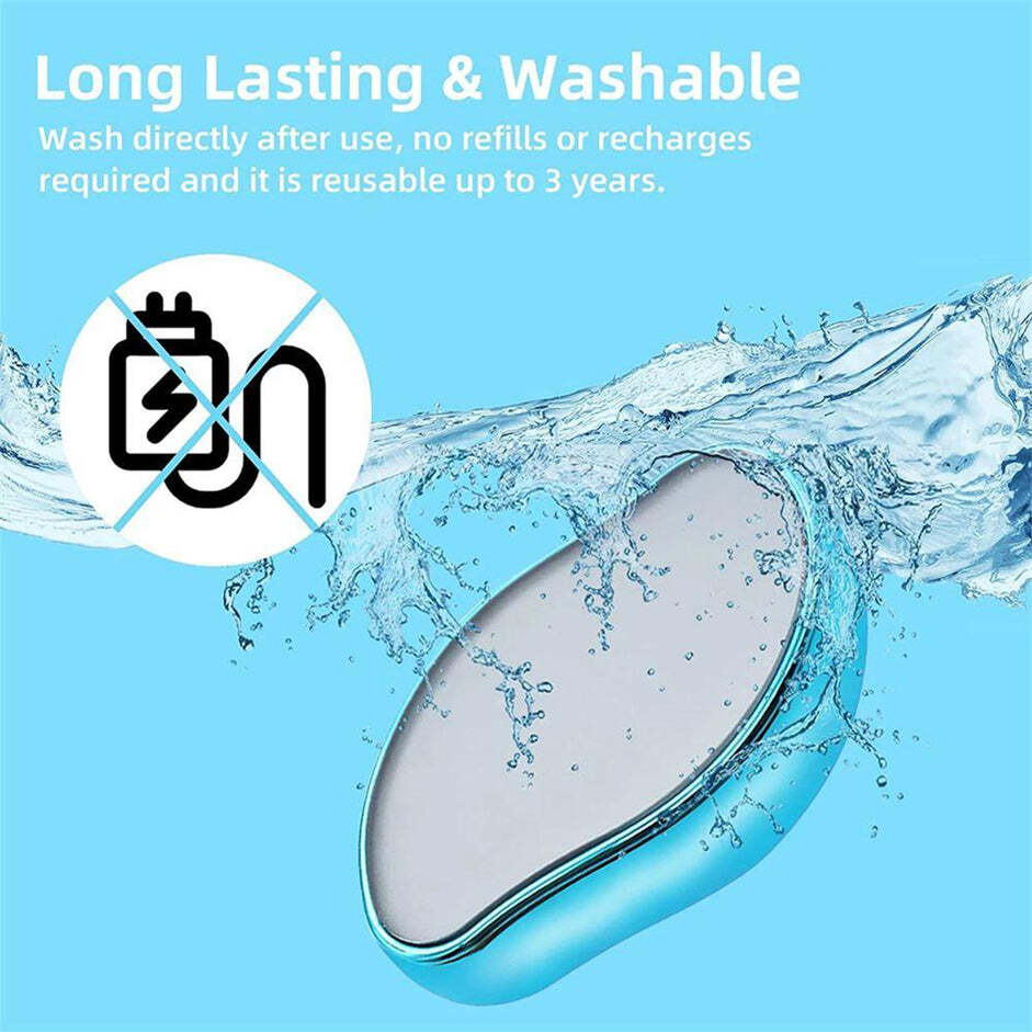 CRYSTAL HAIR ERASER PAINLESS CRYSTAL HAIR REMOVER TOOL FOR MEN AND WOMEN FAST AND EASY SKIN EXFOLIATOR FOR BODY ANY PART (6196)