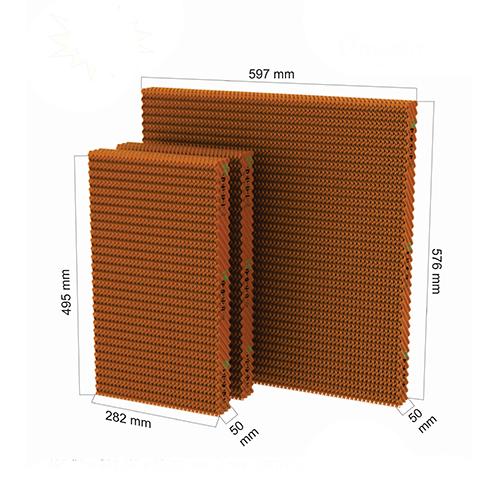 Evaporative cooling pad for Symphony cooler of Big Boy 5k Model