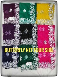 Butterfly Net Dupatta - Color: Multicolor
