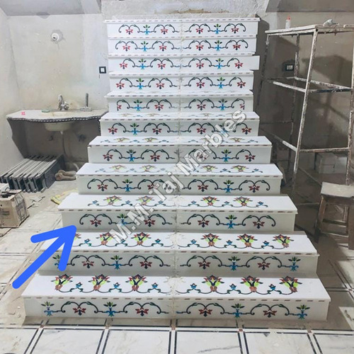 Makrana Marble Inlay Work Design Size: As Per Requirement