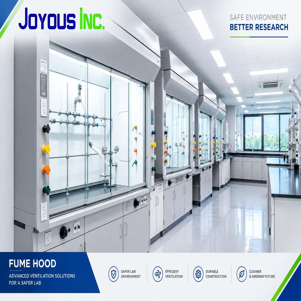 Laboratory Fume Hood - G.I. Sheet with Epoxy Powder Coating, Toughened Glass with Chemical Resistant Phenolic Resin Lining
