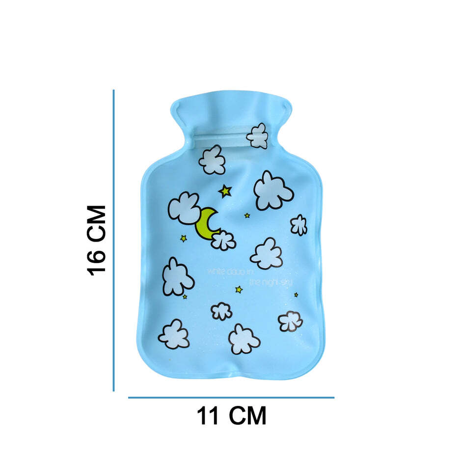 1PC MIX DESIGNS SMALL HOT WATER BAG WITH COVER FOR PAIN RELIEF NECK SHOULDER PAIN AND HAND FEET WARMER MENSTRUAL CRAMPS (6536)