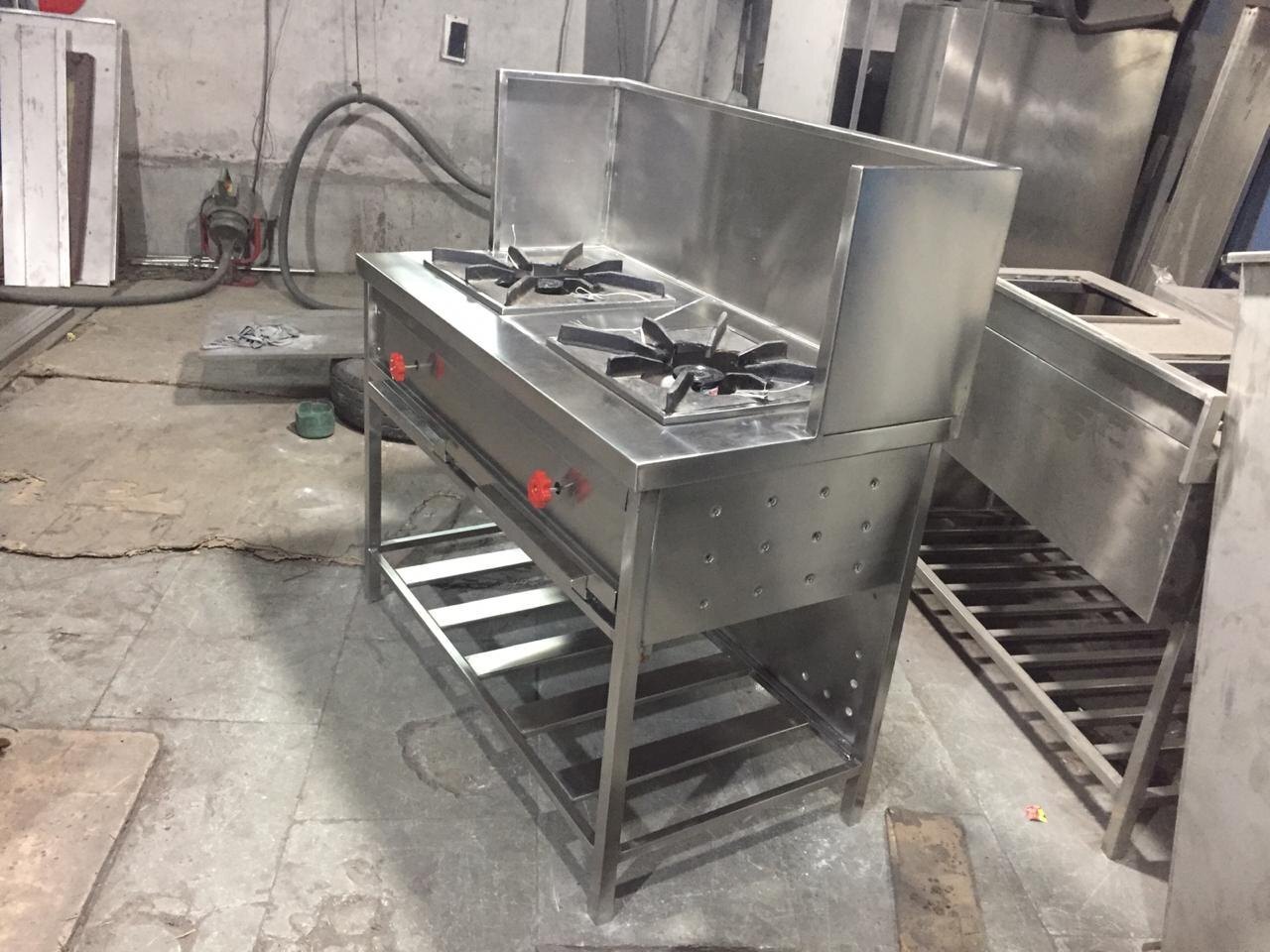 2 Burner Gas Range with undershelf
