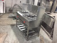 2 Burner Gas Range with undershelf
