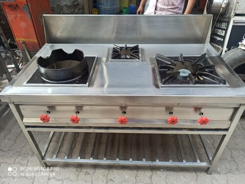 Stainless Steel 3 Burner Gas Range