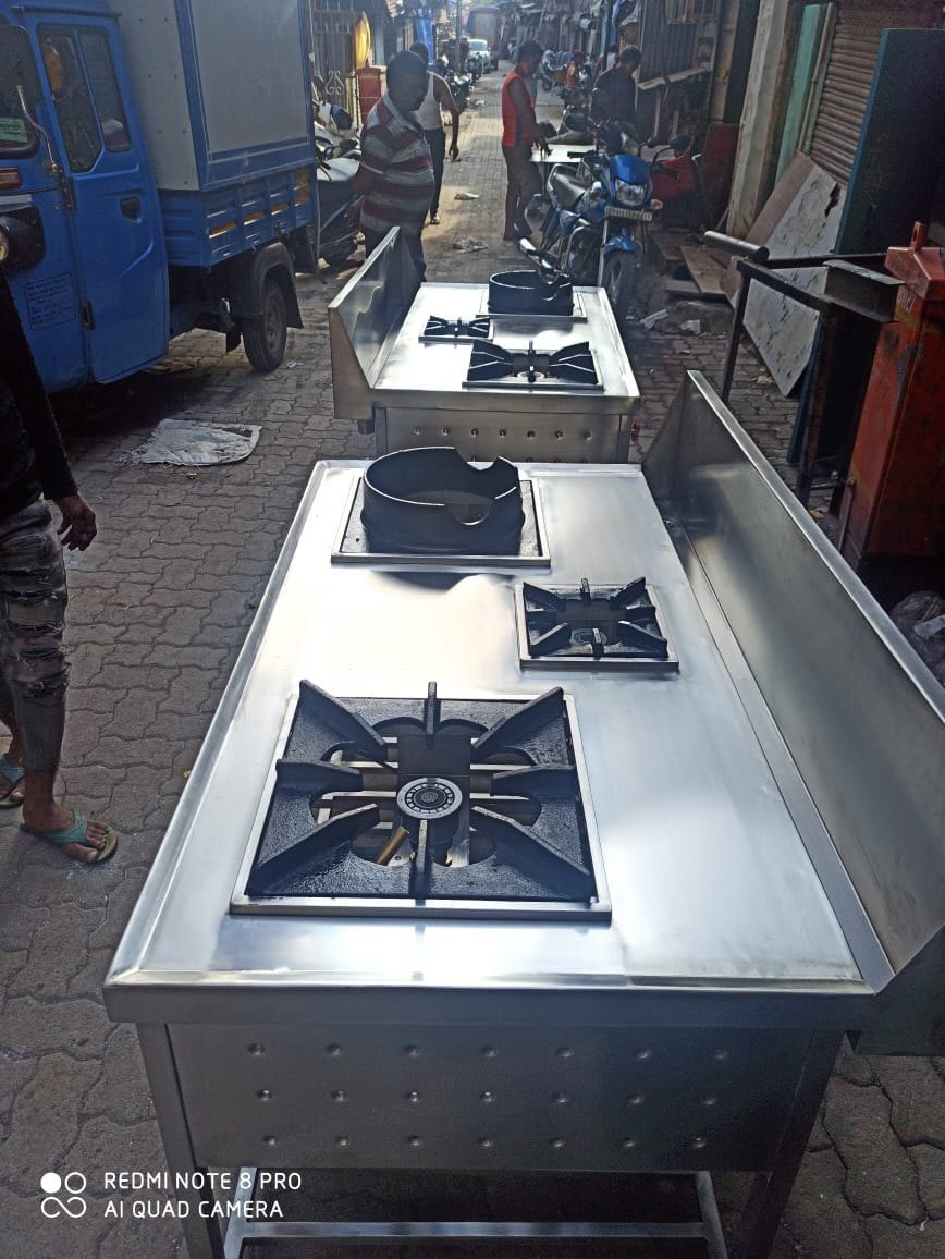 Stainless Steel 3 Burner Gas Range