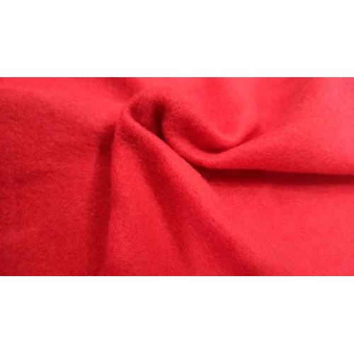 Plain Red Fleece T Shirt Fabric