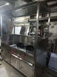 Stainless Steel Chinese Fast Food Cart