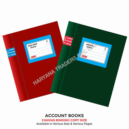 High Quality Account Books Cash Book - Ledger Canvas Binding Copy Size (16.5cm X 20.5cm) 17x27