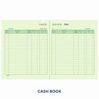 Account Books Cash Book - Ledger  Canvas Binding Copy Size (16.5cm x 20.5cm) 17x27