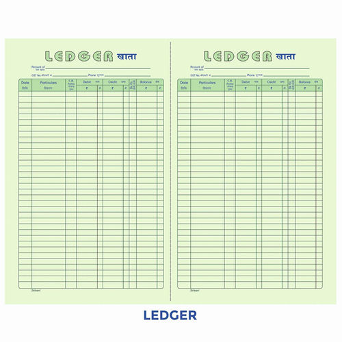 Account Books Cash - Ledger Canvas Binding Register Size (21.0cm x 33.5cm) 17inc x 27inc