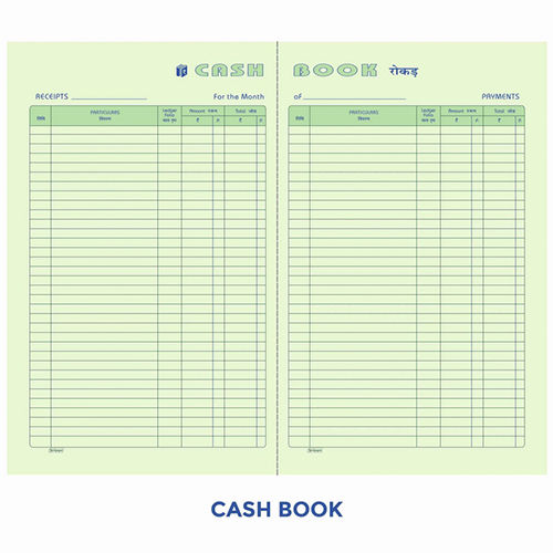 Account Books Cash - Ledger Canvas Binding Register Size (21.0cm x 33.5cm) 17inc x 27inc