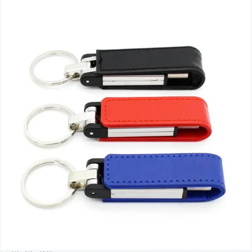 Leather Key Chain USB Flash Drive