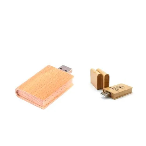 Wooden Book Pen Drive