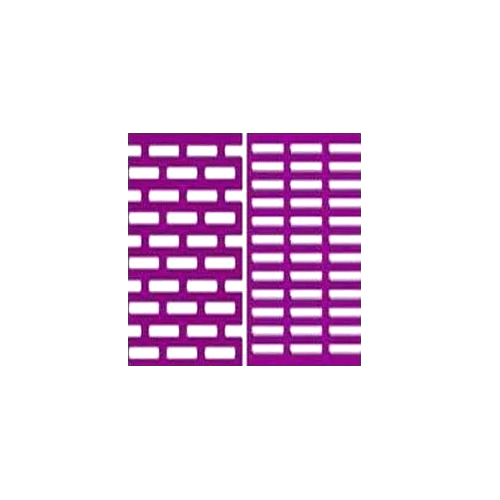 MS Staggered Type Perforated Sheet - Stainless Steel, Various Sizes and Thicknesses, High Quality, Ideal for Sunscreens and Facades