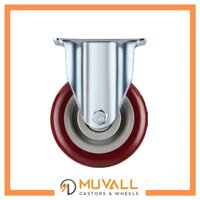 100x31mm Maroon PU Castor Wheel