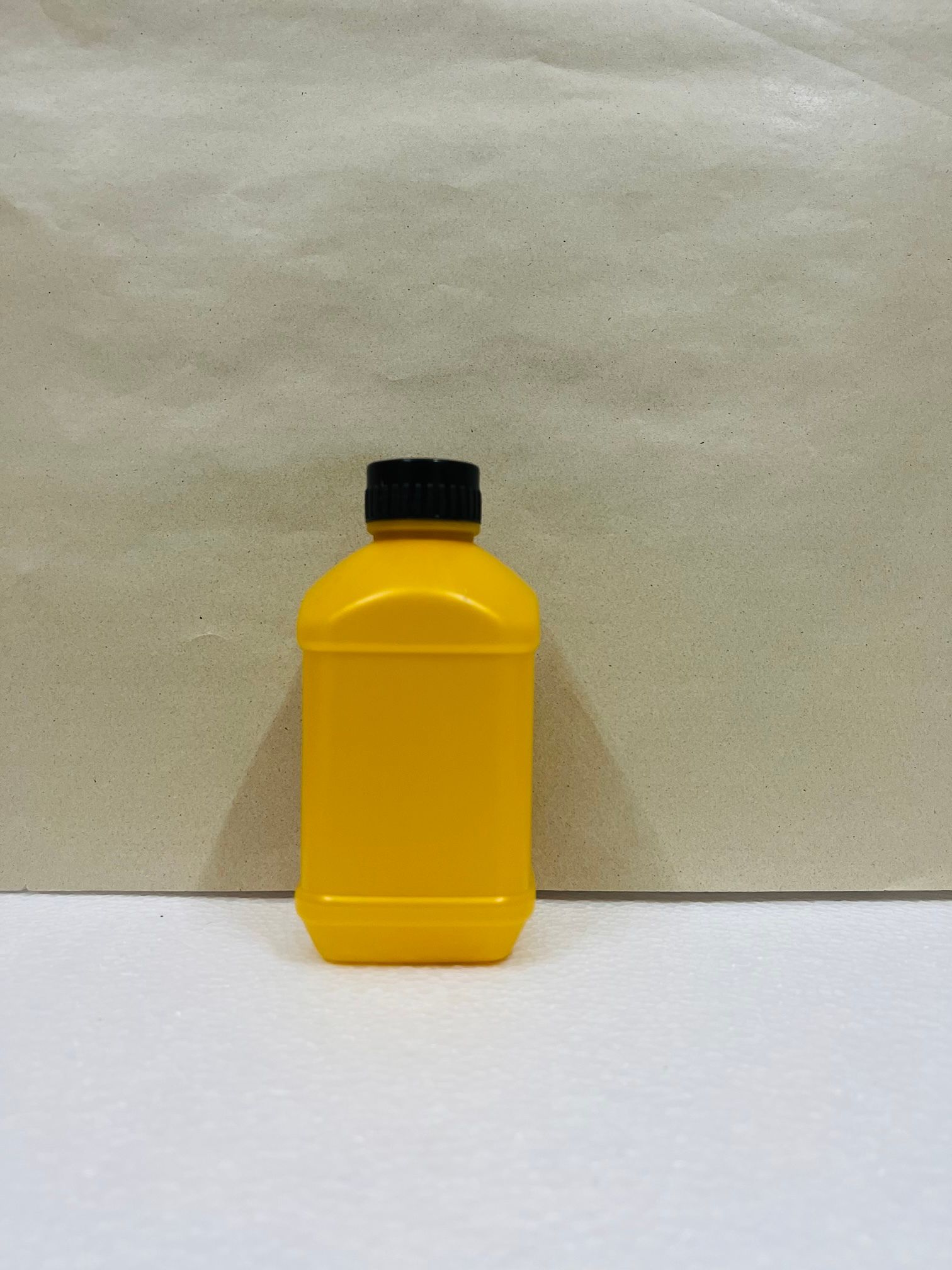 HDPE Square Golden Pesticide Bottle (BSF Shape)