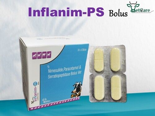 NIMUSLIDE  PARACETAMOL  SERRATIOPEPTIDASE BOLUS