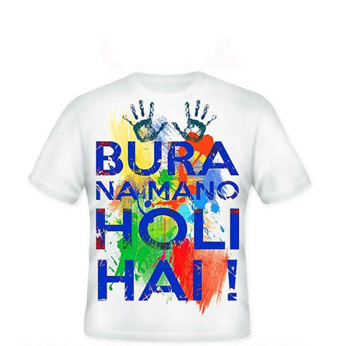 Round Neck Holi Tshirt