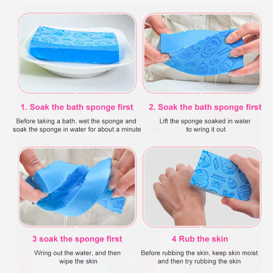 ULTRA SOFT EXFOLIATING SPONGE DEAD SKIN REMOVER SPONGE FOR BODY FACE SCRUBBER FOR WOMEN AND MEN (6234)