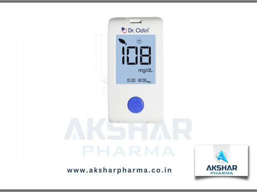Blood Glucose Meter Kit White Color