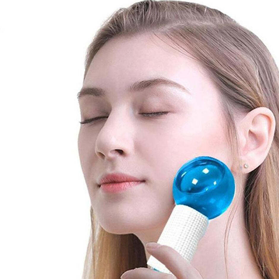 FACIAL MASSAGE ICE BALL FACE MASSAGER BALL ICE FACE ROLLER CRYSTAL EYES MASSAGER (6200)