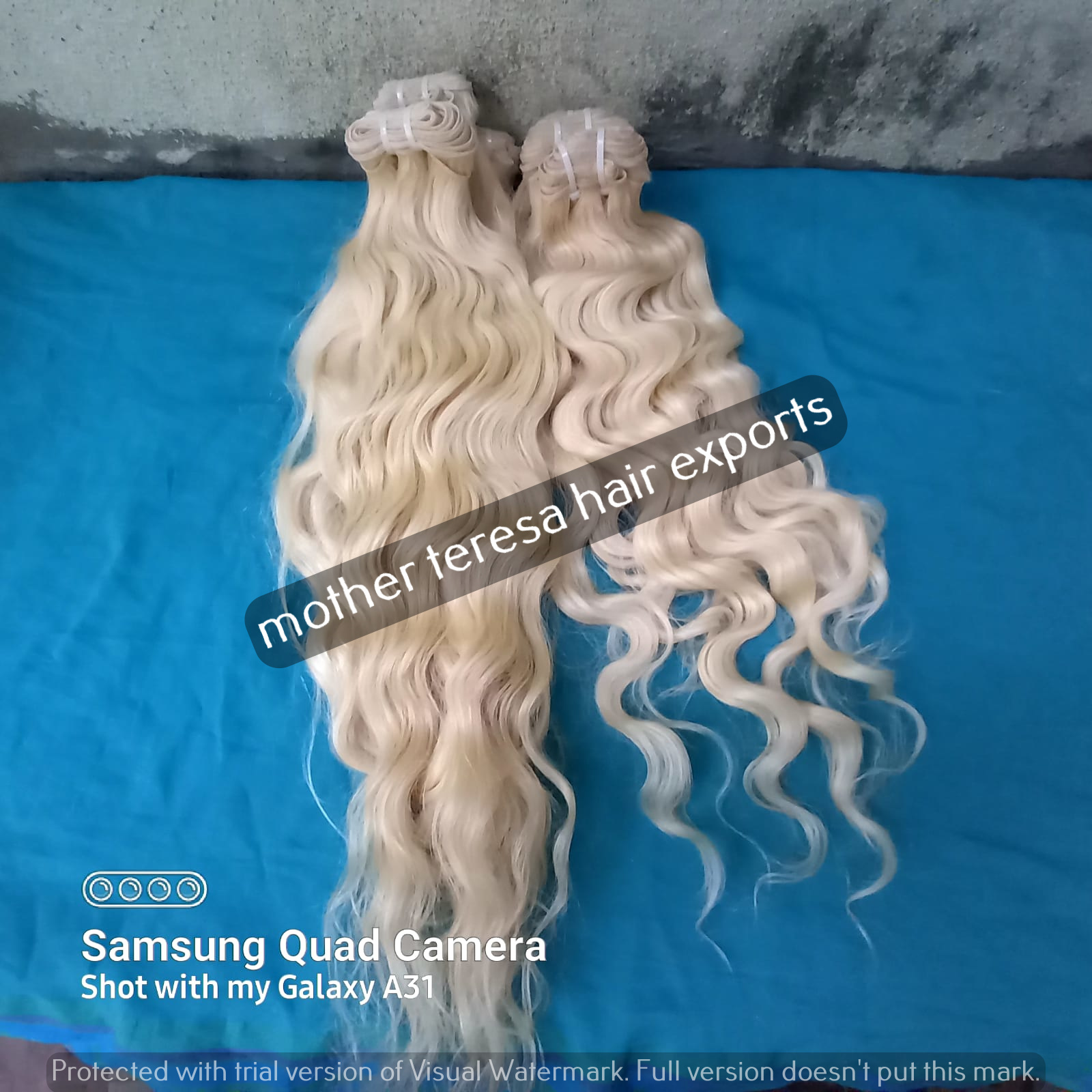 High Quality Indian Blonde Weft Hair Extensions