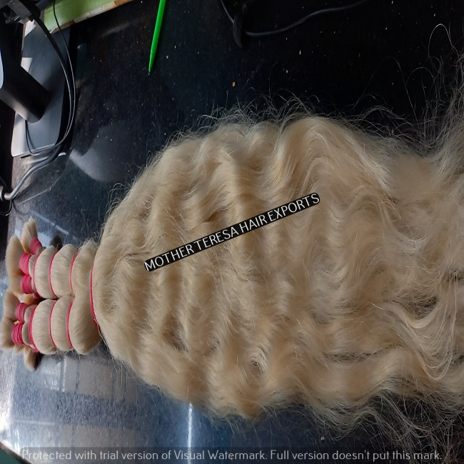 High Quality Indian Blonde Weft Hair Extensions