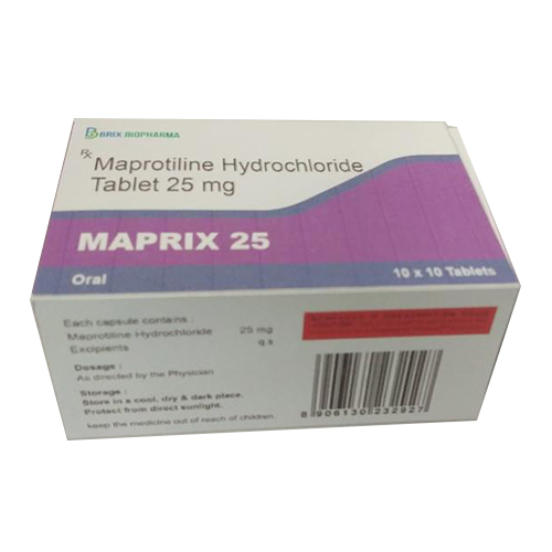 25 Mg Maprotiline Hydrochloride Tablet Keep Dry & Cool Place