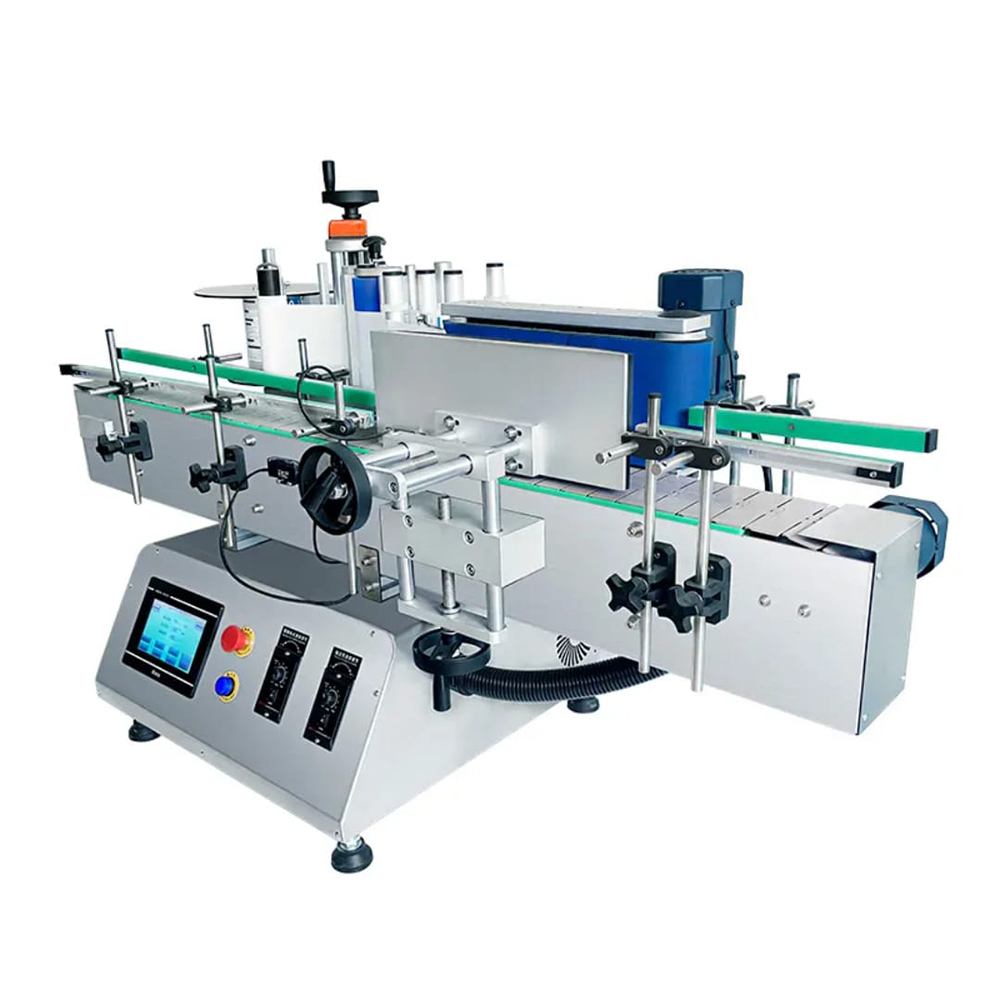 Semi Automatic Round Bottle Labeling Machine - Color: White