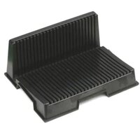 Esd Rack L1-type - Non-conductive Grey & Conductive Black Pcb Carrier, Size 265 X 205 X 95 Mm | Holds Boards On Two Contiguous Edges