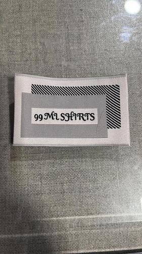 Shirts label