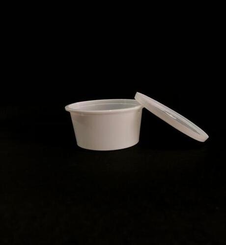 100 Ml White Disposable Plastic Container